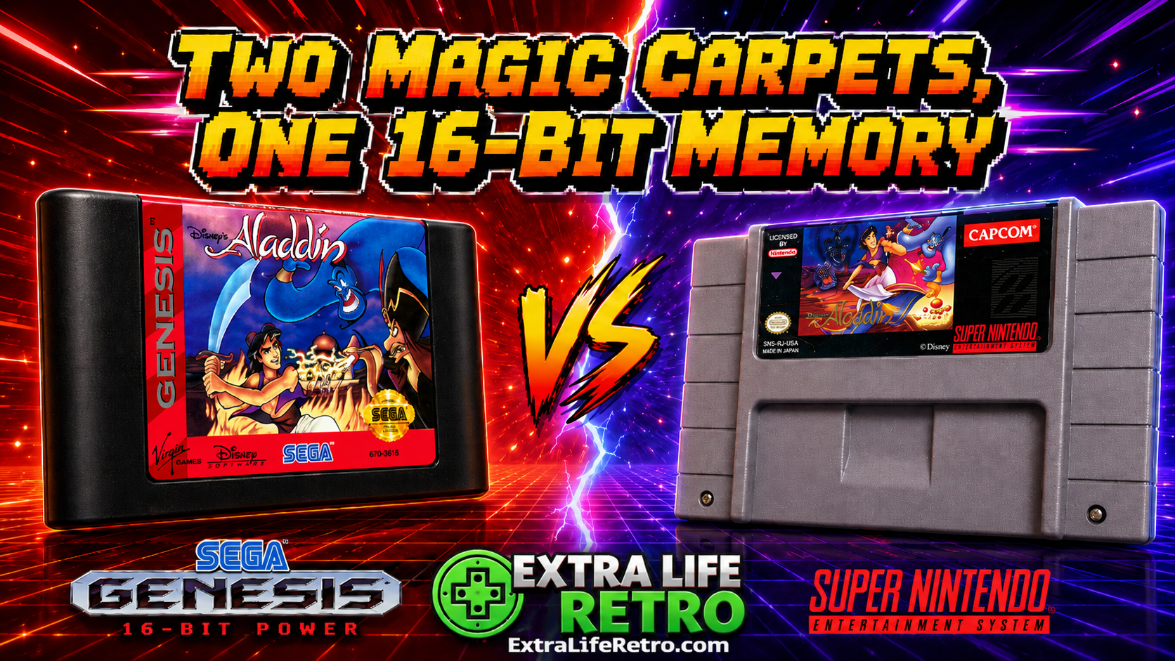 SNES vs Genesis Aladdin