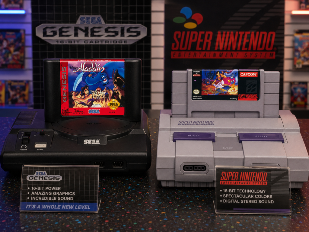 SNES vs Genesis Aladdin