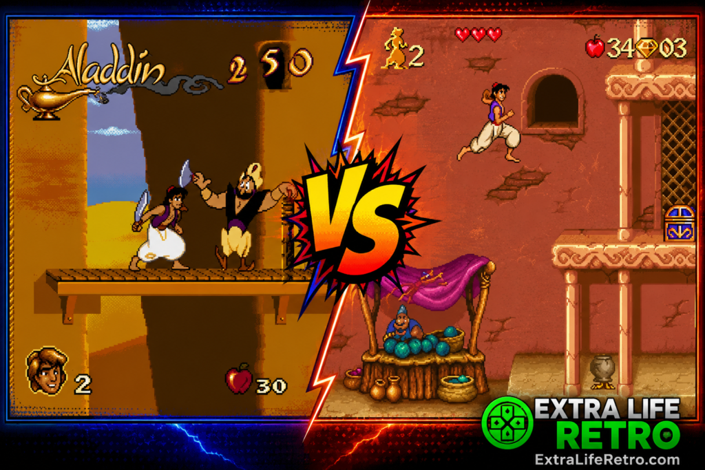 SNES vs Genesis Aladdin