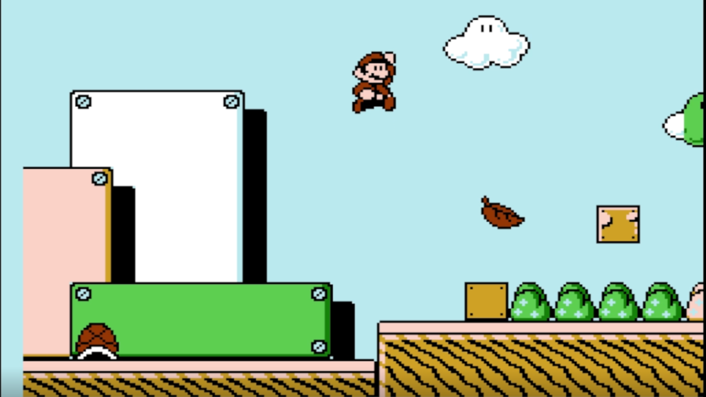 super mario bros 3 super leaf