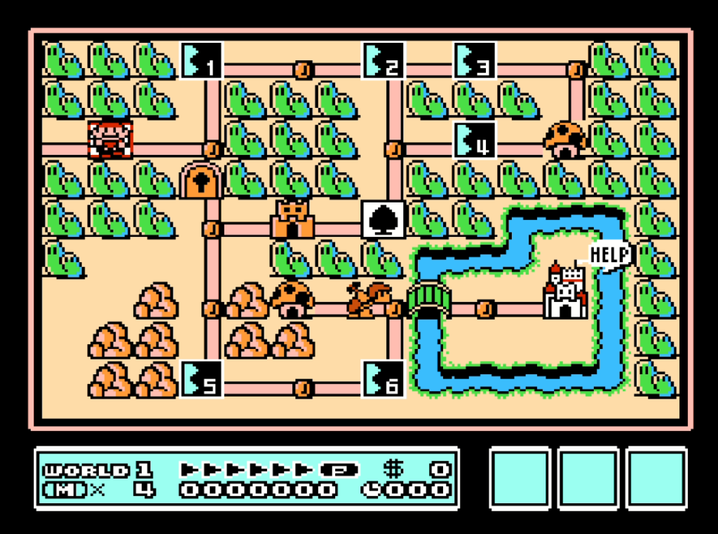 super mario bros 3 world map