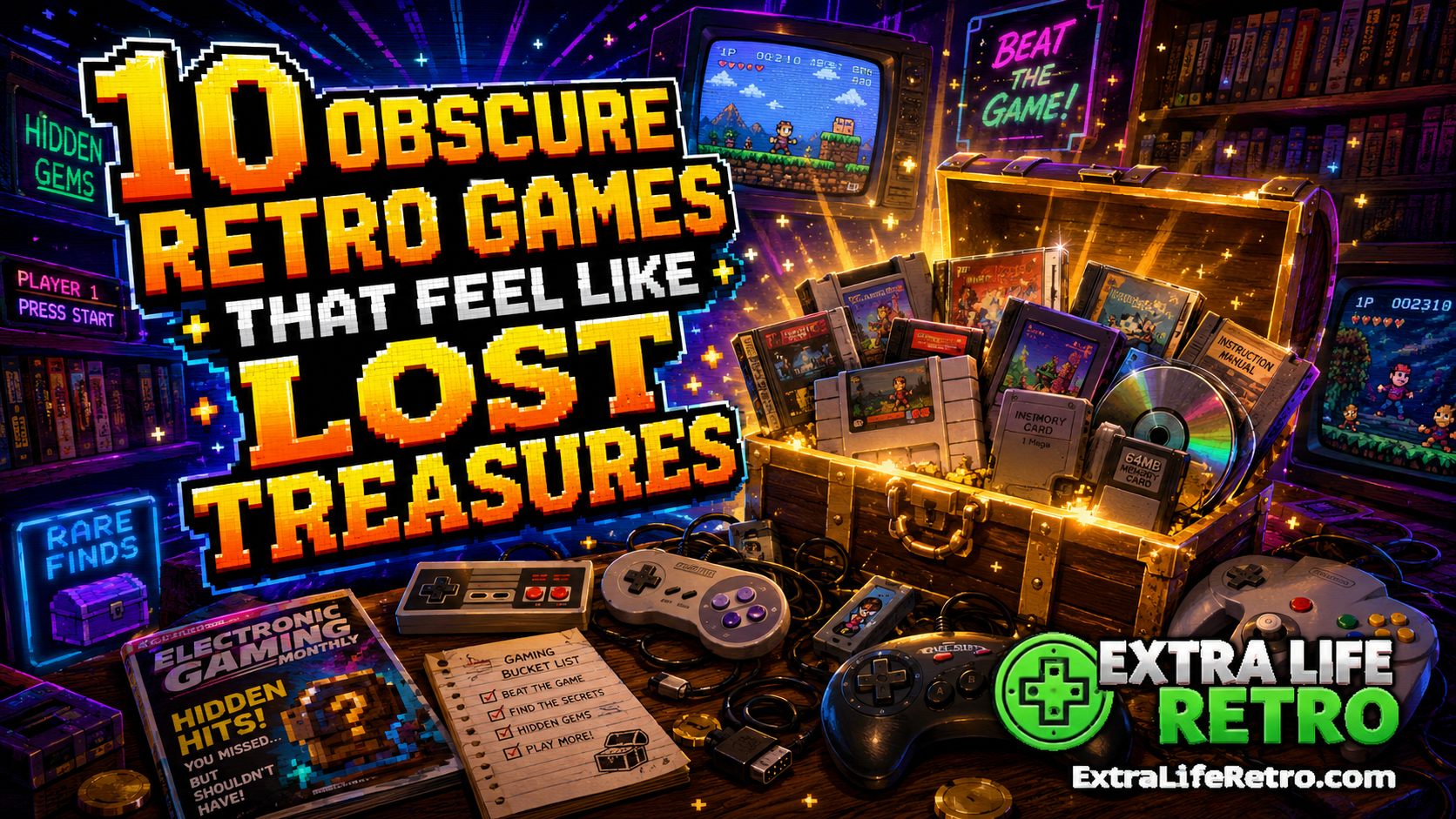 10 Obscure Retro Games That Feel Like Lost Treasures