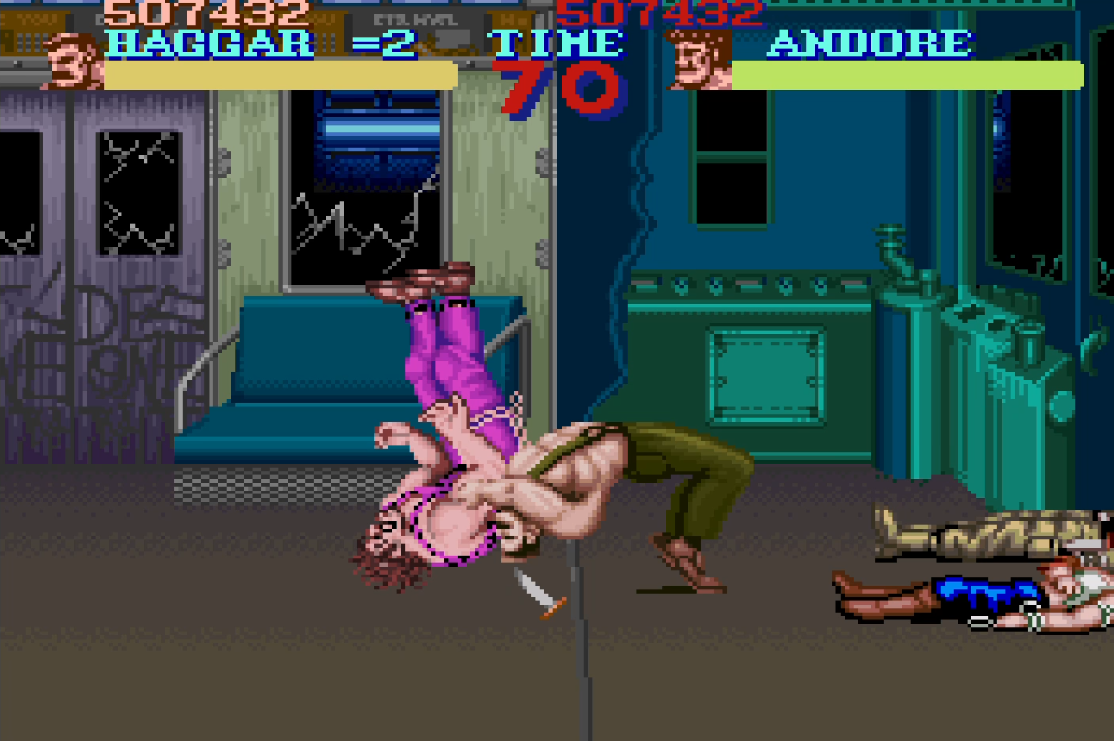 Final Fight Haggar Train
