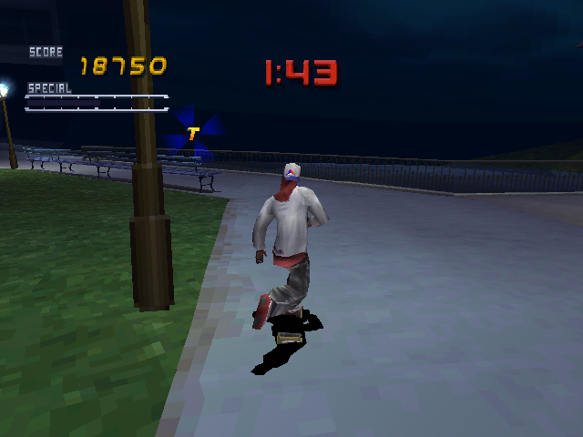 Tony Hawk's Pro Skater 2 NY City Letter T