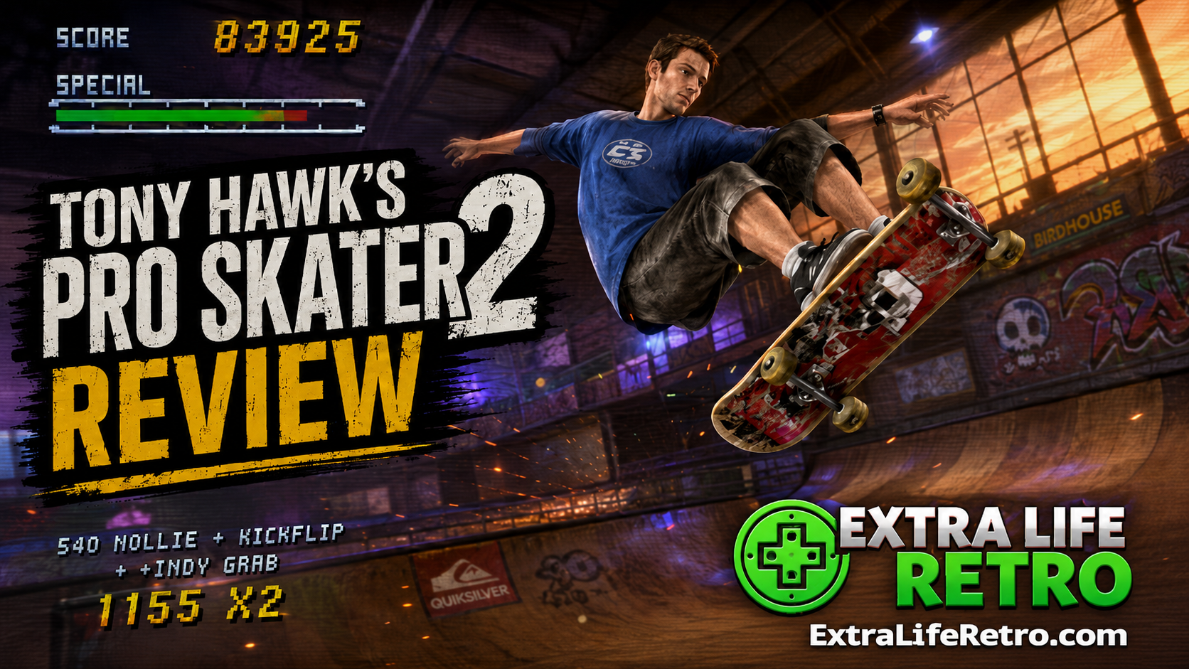 Tony Hawk's Pro Skater 2 Review Extra Life Retro