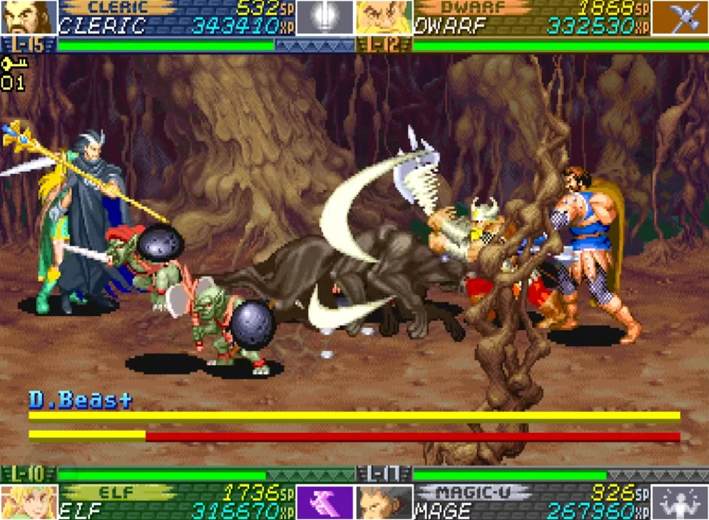 Dungeons Dragons Shadow over Mystara 1996 Arcade