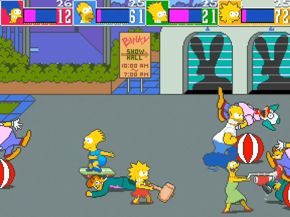 The Simpsons Arcade Game