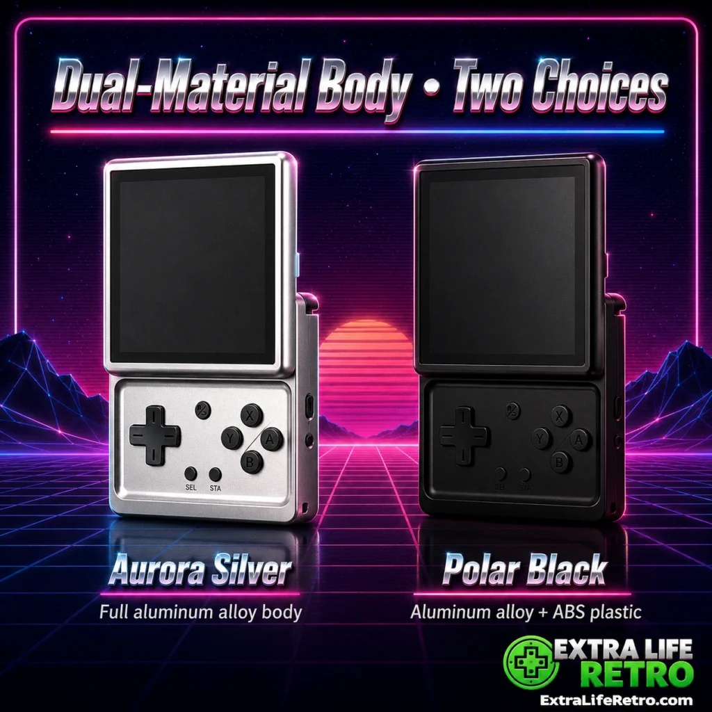 Anbernic RG Rotate Rotating Touchscreen Handheld Game Console
