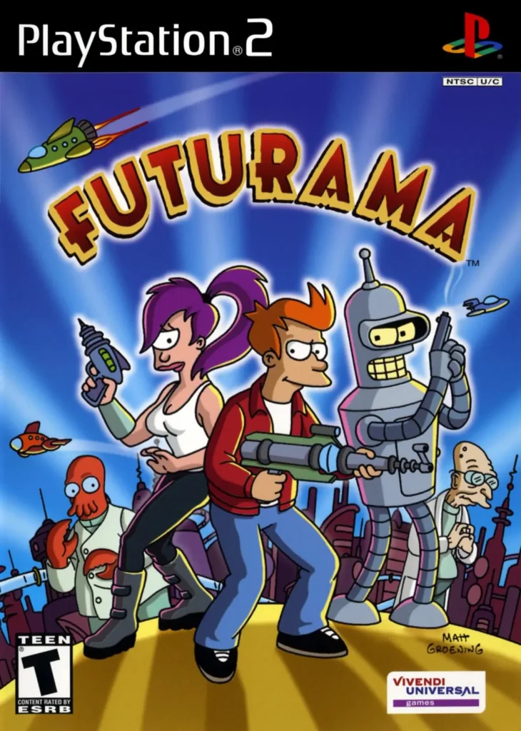 Futurama PS2 Box Art