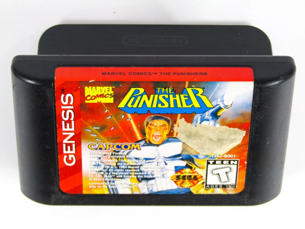 The Punisher Sega Genesis Cartridge