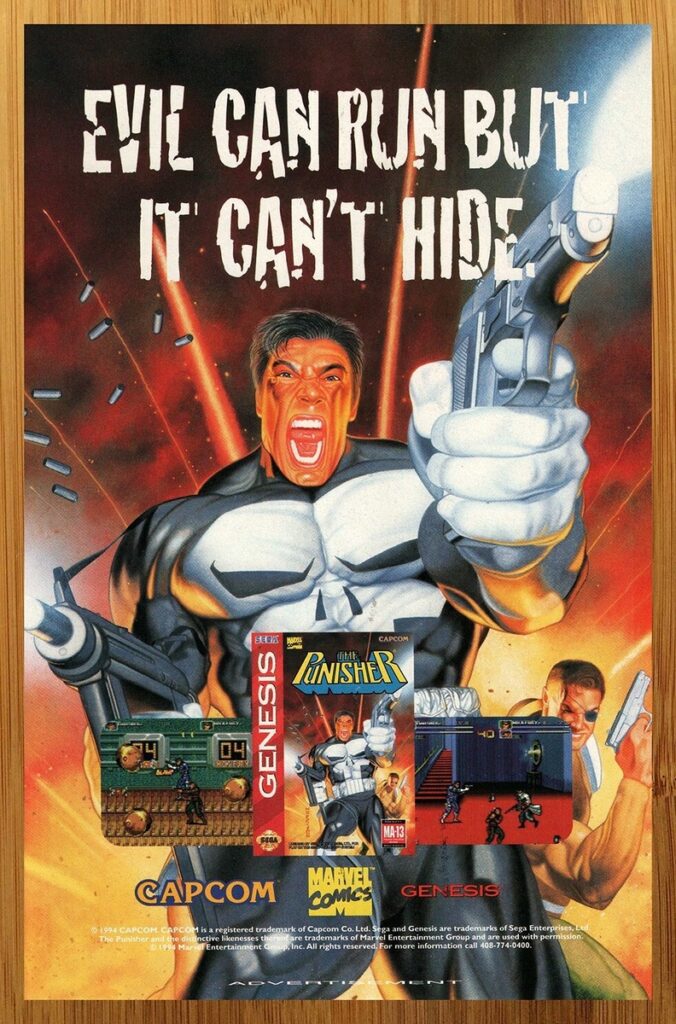 The Punisher Sega Genesis Promotional Poster
