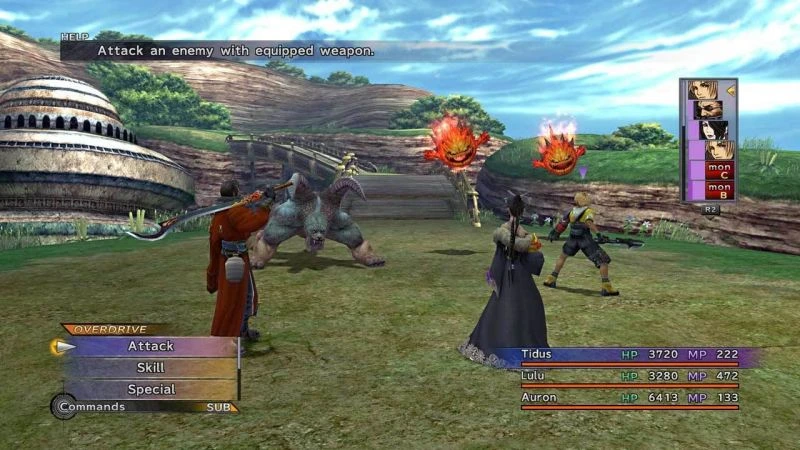 final fantasy x - character battle