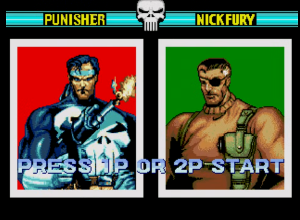 The Punisher Sega Genesis - Frank Castle and Nick Fury
