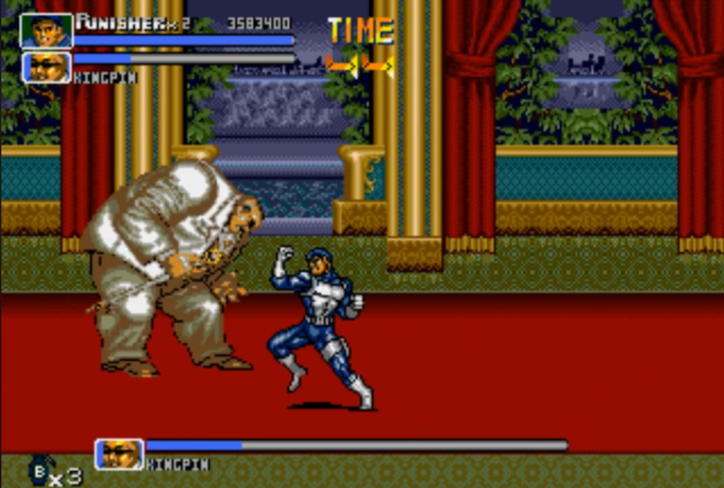 The Punisher Sega Genesis Kingpin Boss Level