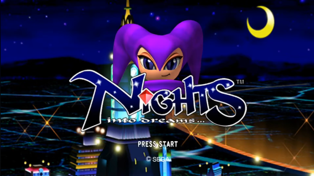 NiGHTS into Dreams Start Screen