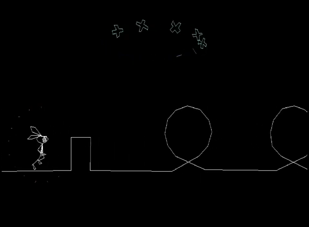 Vib-Ribbon PS1 Gameplay