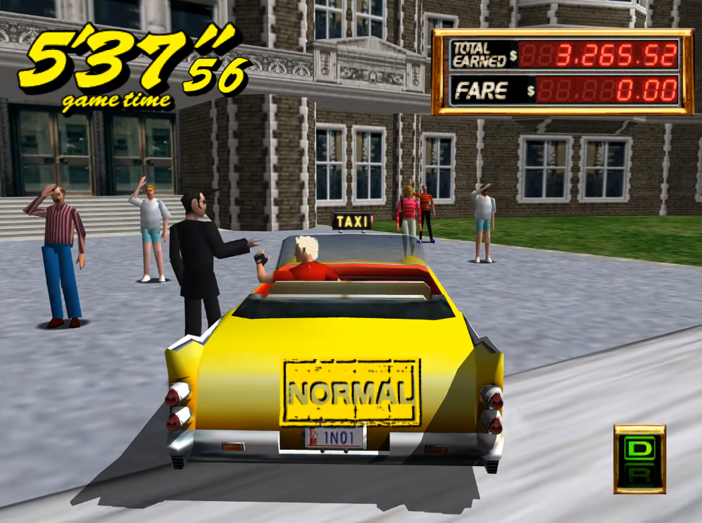Crazy Taxi 2 Pick up a passenger