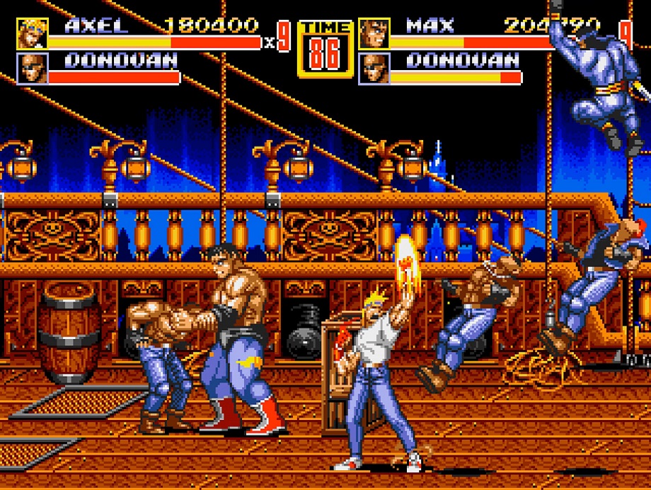 streets of rage 2 axel and max co-op