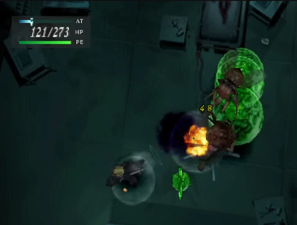 Parasite Eve PS1 Gameplay