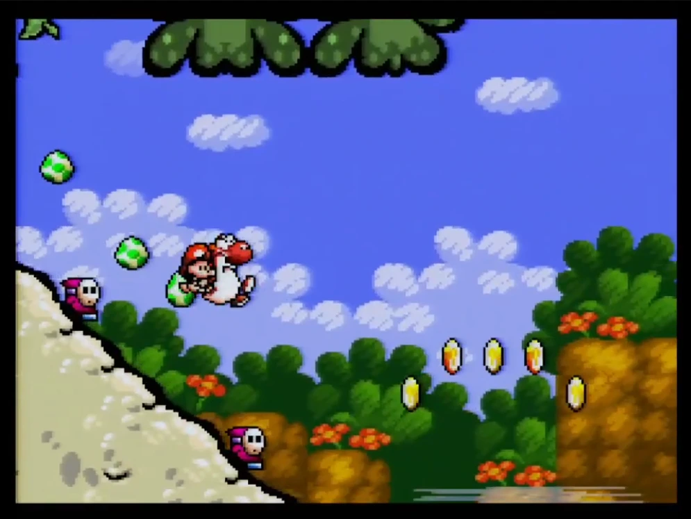 Super Mario World 2 Yoshi's Island SNES Gameplay