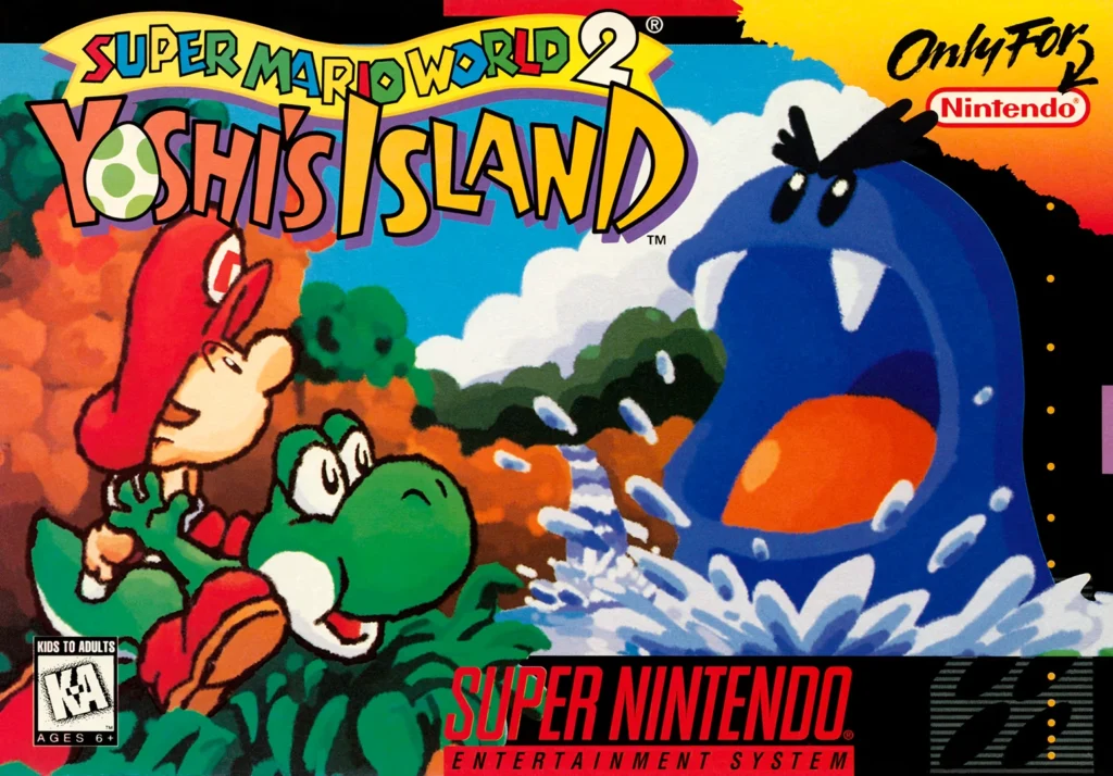 Super Mario World 2  Yoshi's Island Box Cover