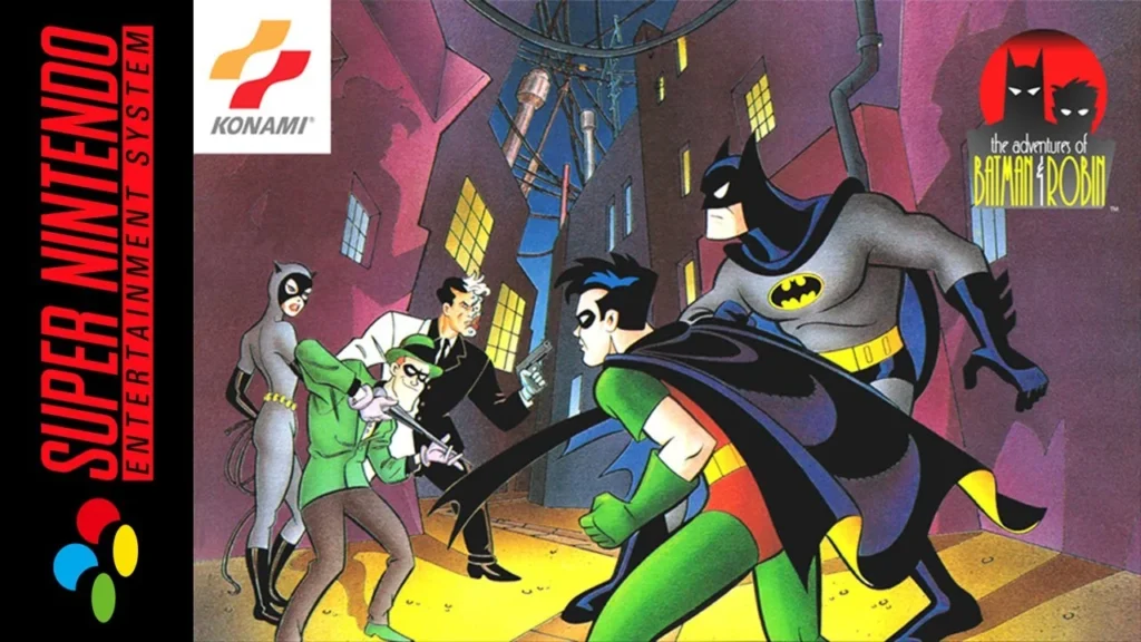 The Adventures of Batman & Robin SNES Box Cover
