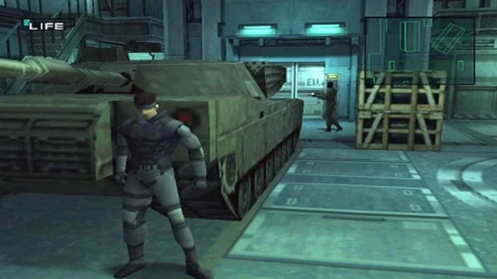 Metal Gear Solid PS1 distracting guards
