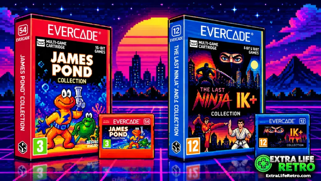 The Last Ninja and James Pond Evercade