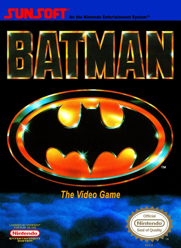 Batman: The Video Game NES Box Cover
