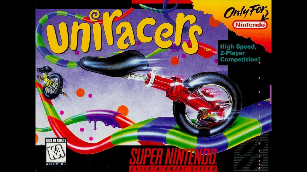Uniracers SNES box cover