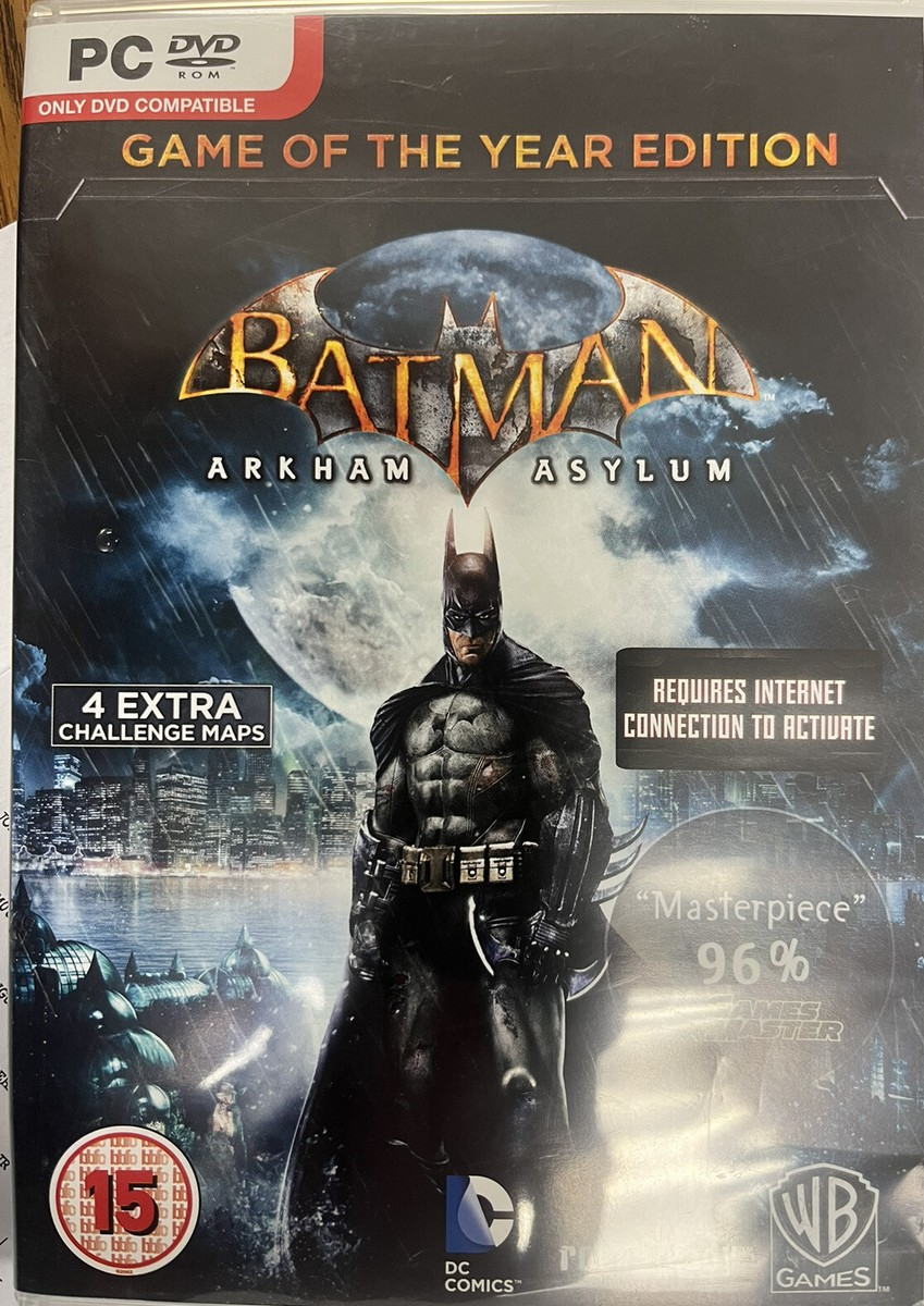 Batman: Arkham Asylum PC-DVD Box Cover