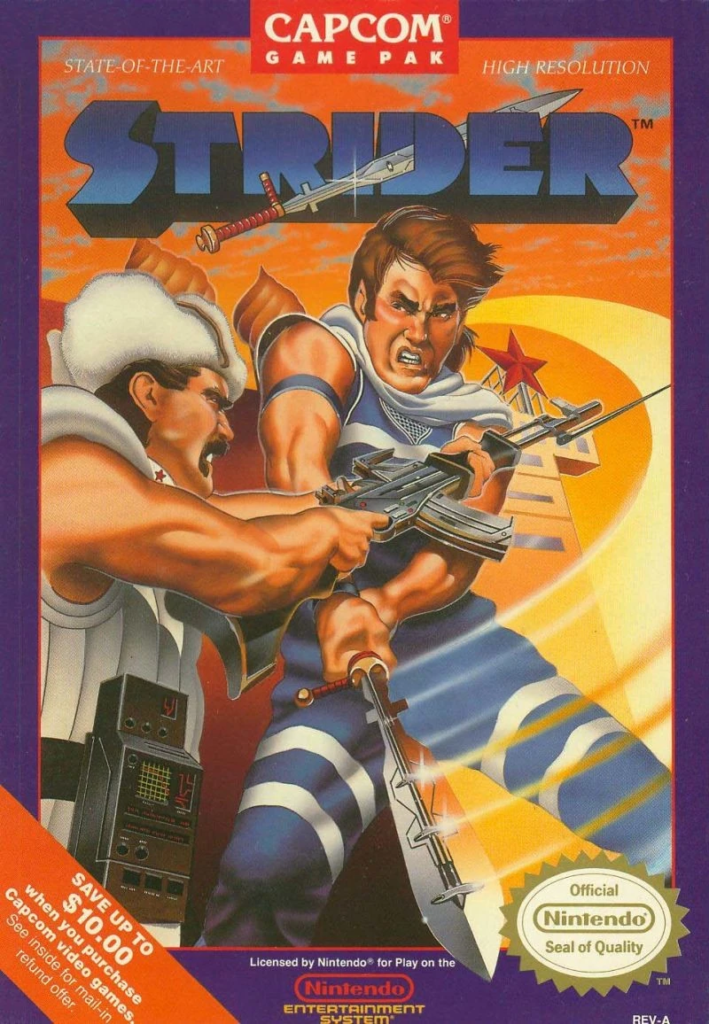 Strider NES Box Cover