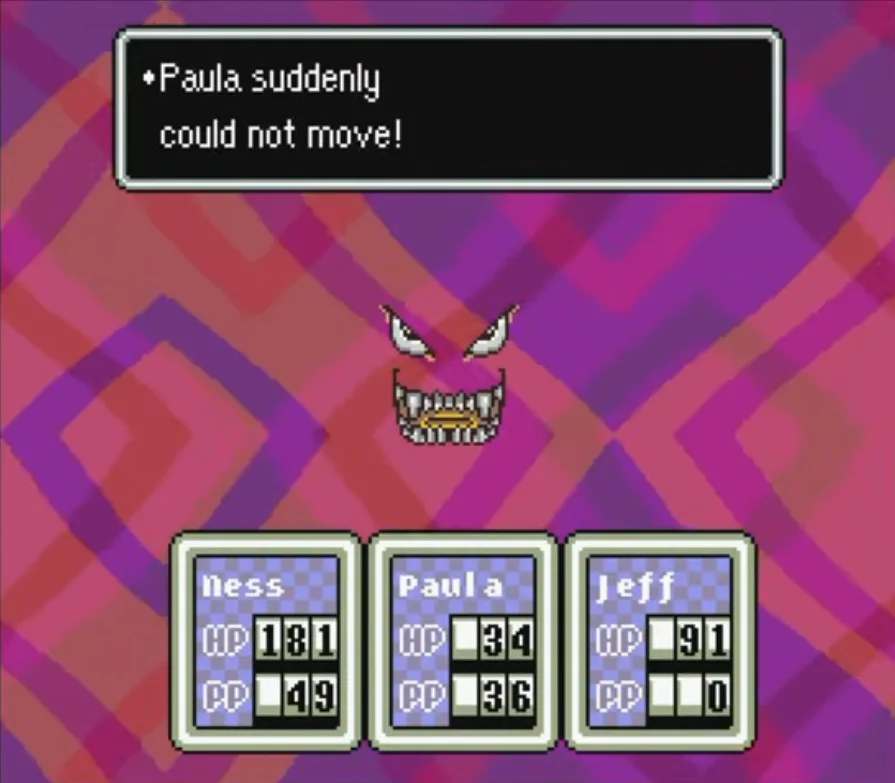 EarthBound SNES Boss Fight