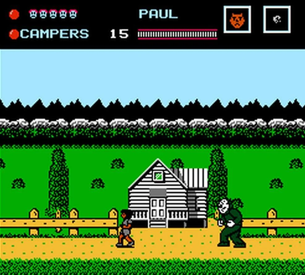 Retro Horror Games Friday the 13th NES Gameplay